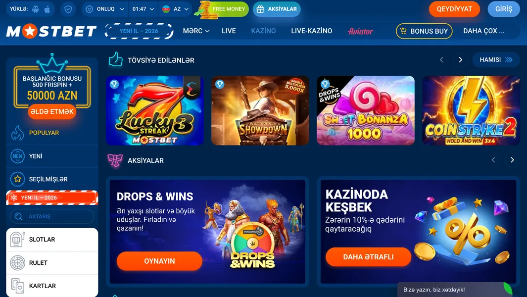 Mostbet mobil indir — tətbiqin üstünlükləri